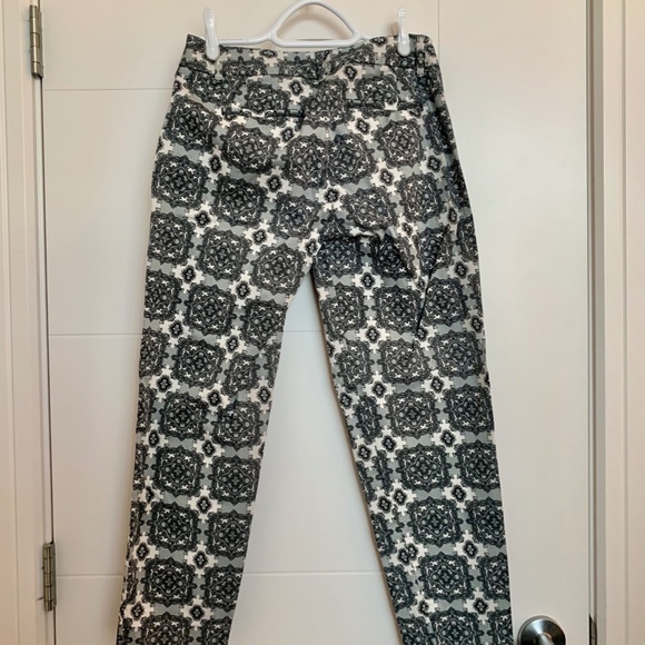 J. Crew Grey Patterned Pants - Picture 2 of 2
